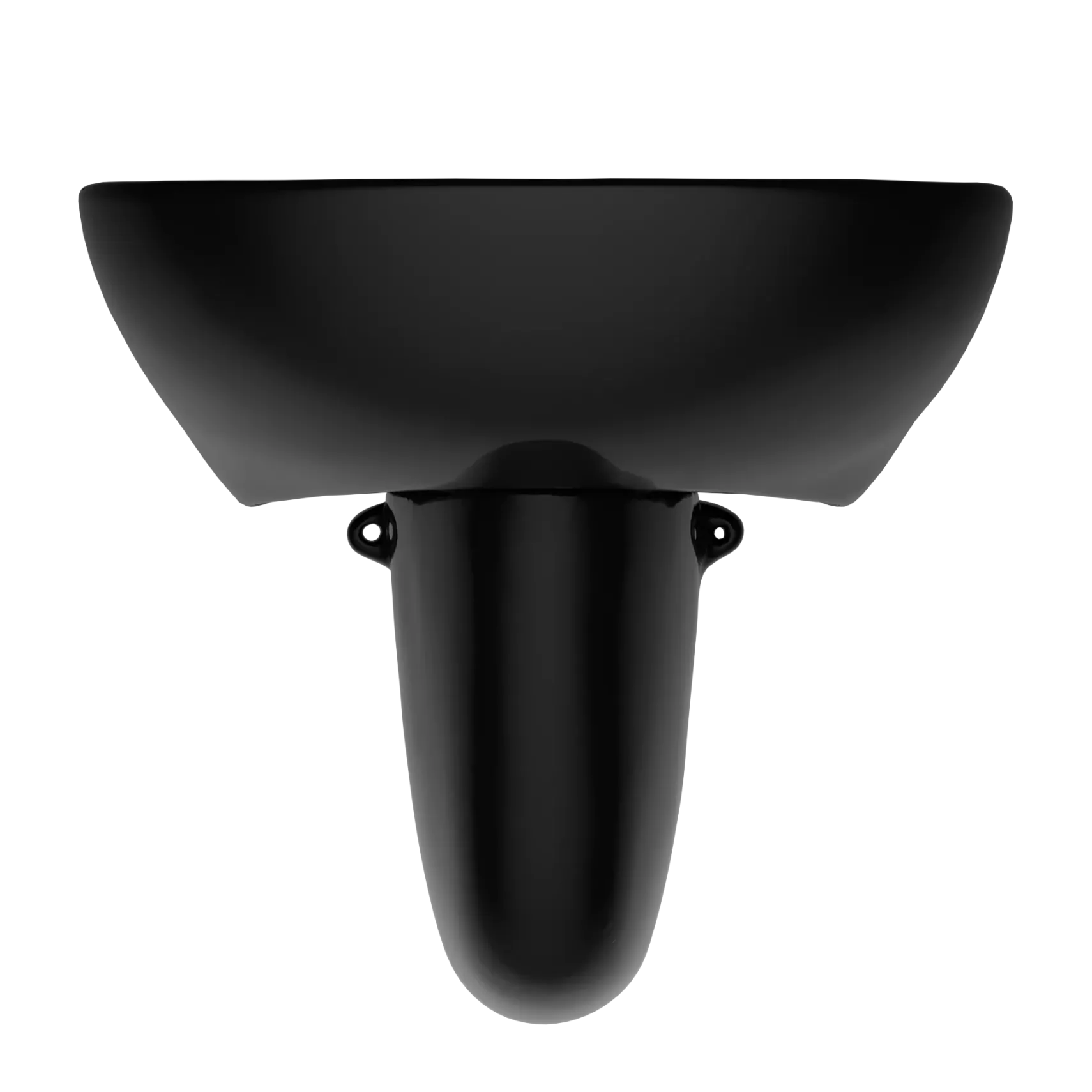 TOTO Supreme Oval Wall-Mount Bathroom Sink and Shroud for 8 Inch Center Faucets, Ebony, Vitreous China, LHT241.8#51