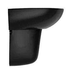 TOTO Supreme Oval Wall-Mount Bathroom Sink and Shroud for 8 Inch Center Faucets, Ebony, Vitreous China, LHT241.8#51