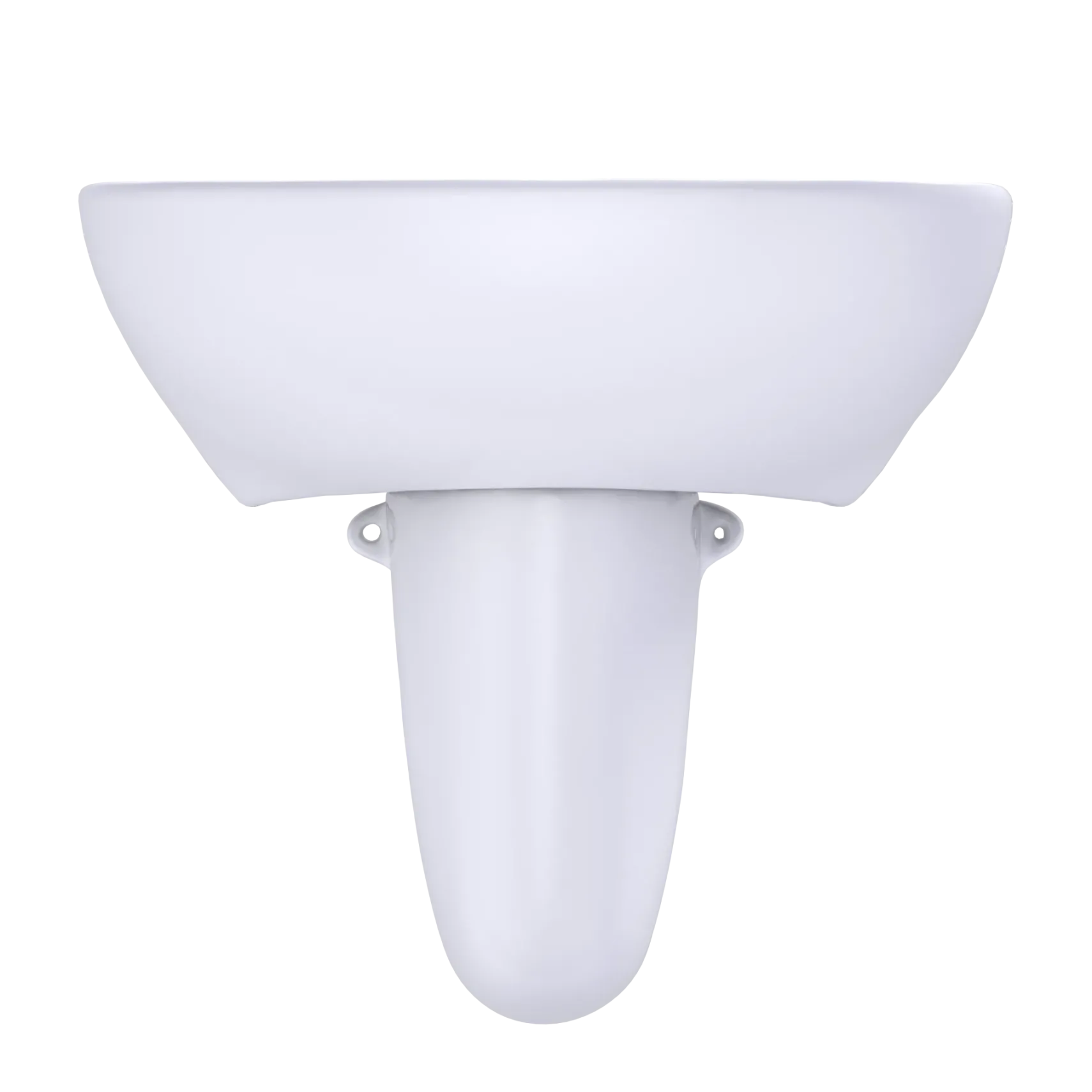 TOTO Supreme Oval Wall-Mount Bathroom Sink with CEFIONTECT and Shroud for 4 Inch Center Faucets, Cotton White, Vitreous China, LHT241.4G#01