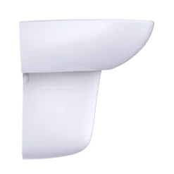 TOTO Supreme Oval Wall-Mount Bathroom Sink with CEFIONTECT and Shroud for 4 Inch Center Faucets, Cotton White, Vitreous China, LHT241.4G#01