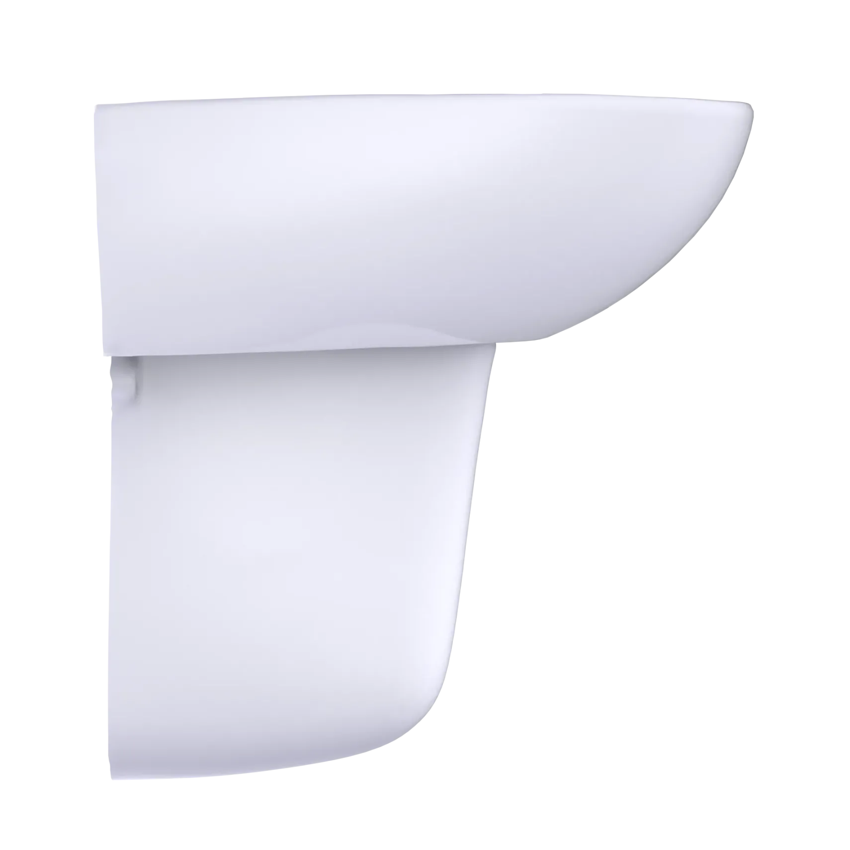 TOTO Supreme Oval Wall-Mount Bathroom Sink with CEFIONTECT and Shroud for 4 Inch Center Faucets, Cotton White, Vitreous China, LHT241.4G#01