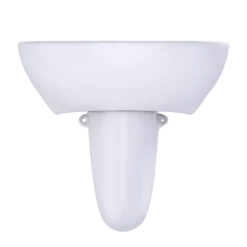 TOTO Supreme Oval Wall-Mount Bathroom Sink with CEFIONTECT and Shroud for 8 Inch Center Faucets, Cotton White, Vitreous China, LHT241.8G#01