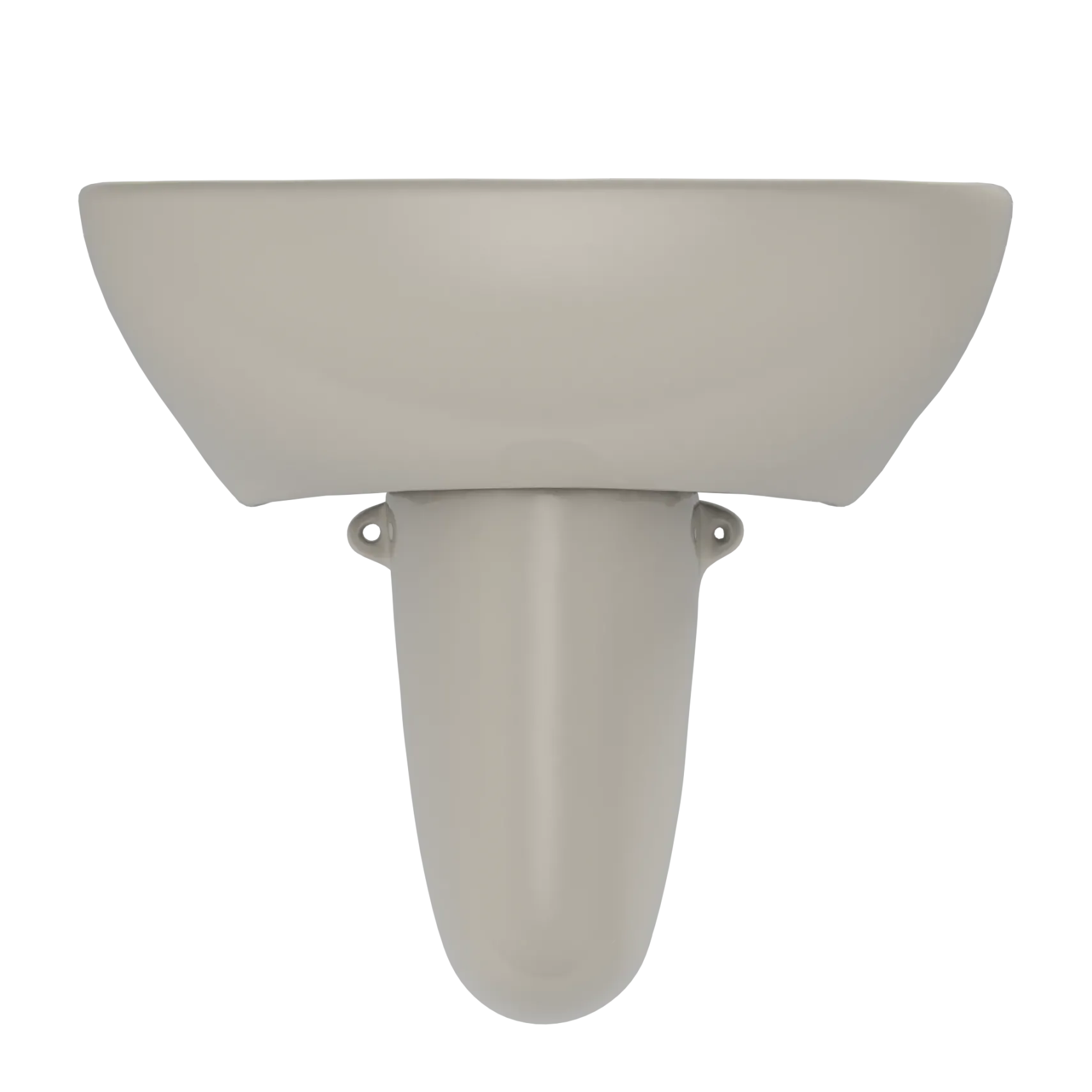 TOTO Supreme Oval Wall-Mount Bathroom Sink with CEFIONTECT and Shroud for 4 Inch Center Faucets, Bone, Vitreous China, LHT241.4G#03