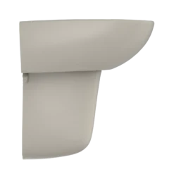 TOTO Supreme Oval Wall-Mount Bathroom Sink with CEFIONTECT and Shroud for 4 Inch Center Faucets, Bone, Vitreous China, LHT241.4G#03