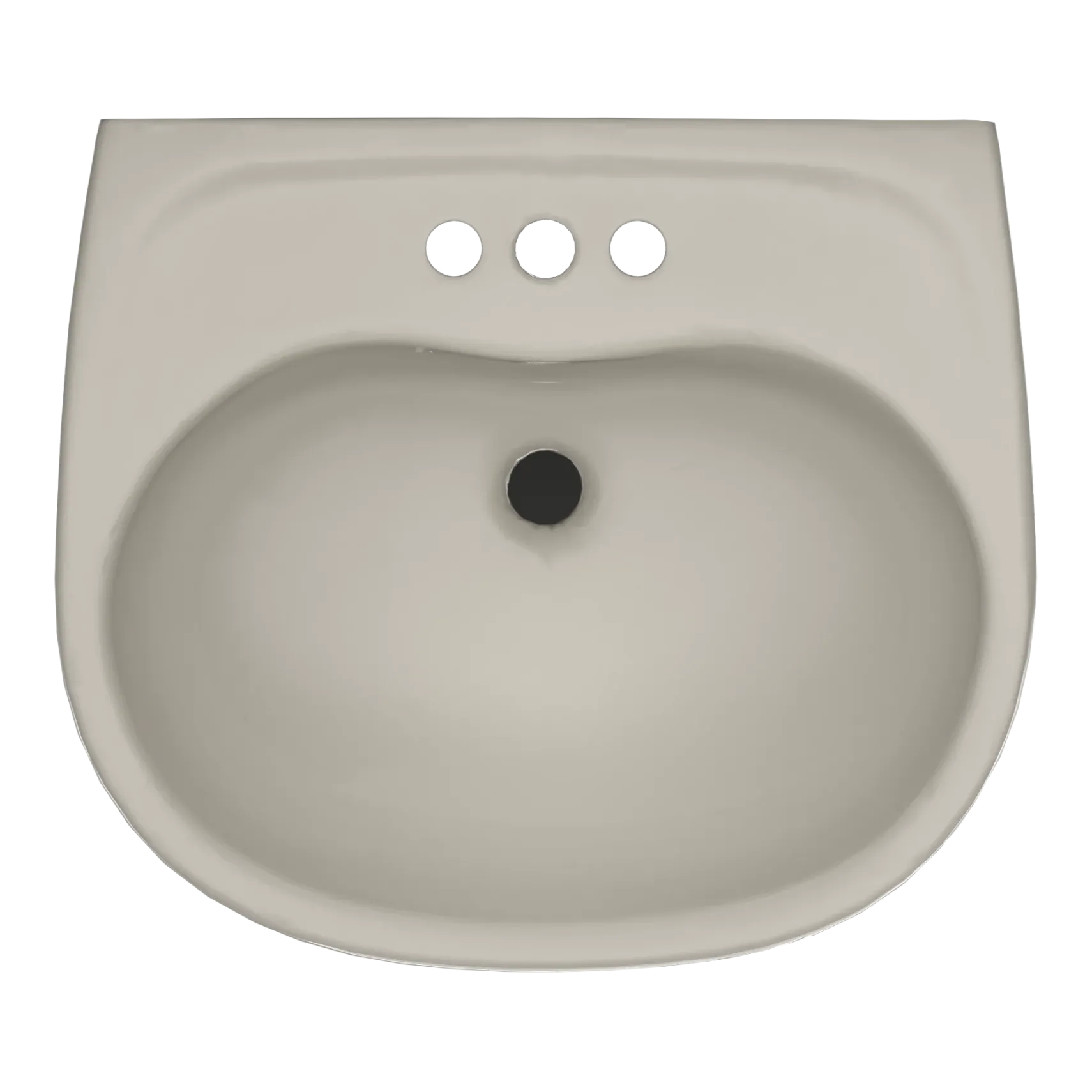 TOTO Supreme Oval Wall-Mount Bathroom Sink with CEFIONTECT and Shroud for 4 Inch Center Faucets, Bone, Vitreous China, LHT241.4G#03