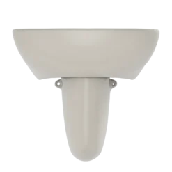 TOTO Supreme Oval Wall-Mount Bathroom Sink with CEFIONTECT and Shroud for 4 Inch Center Faucets, Sedona Beige, Vitreous China, LHT241.4G#12