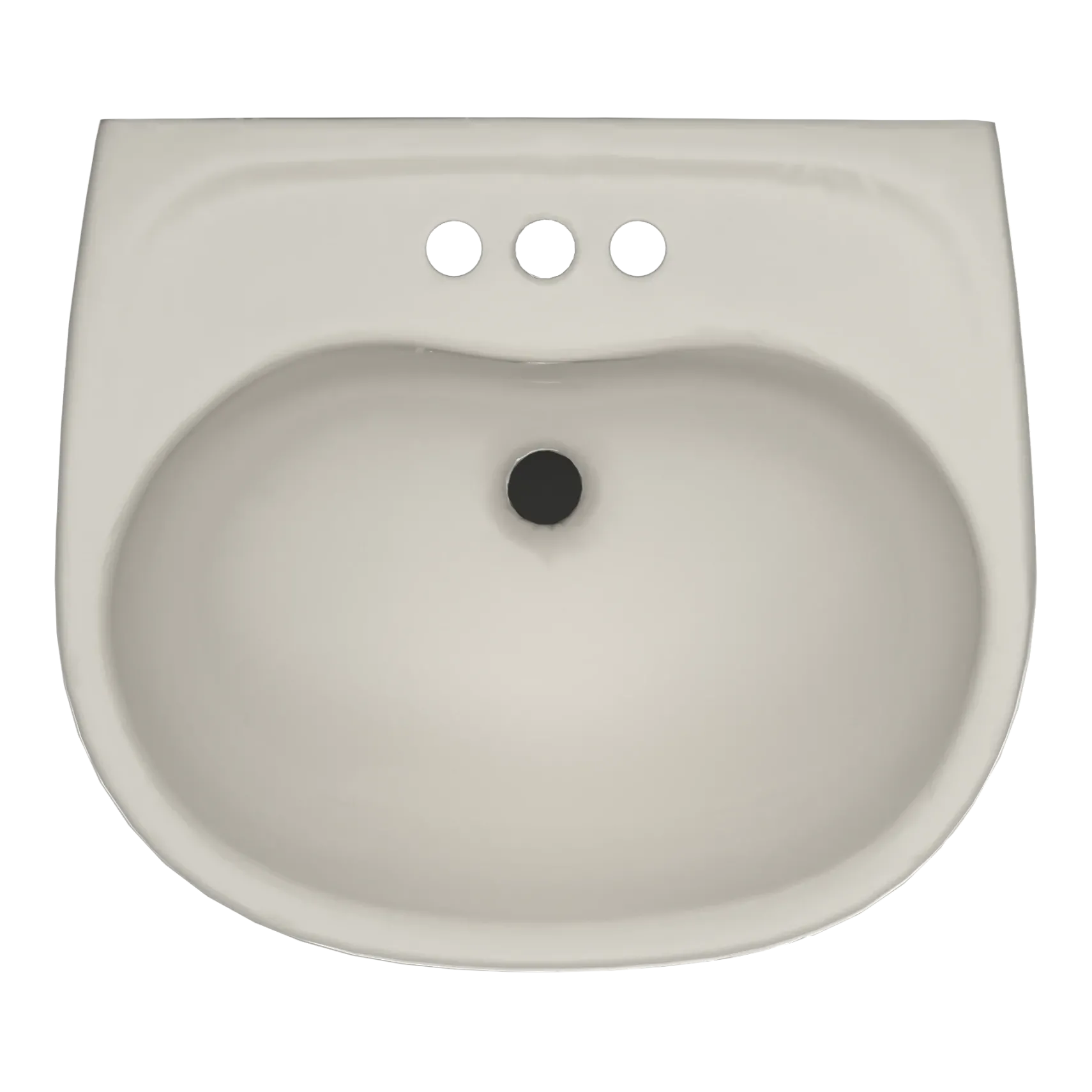 TOTO Supreme Oval Wall-Mount Bathroom Sink with CEFIONTECT and Shroud for 4 Inch Center Faucets, Sedona Beige, Vitreous China, LHT241.4G#12