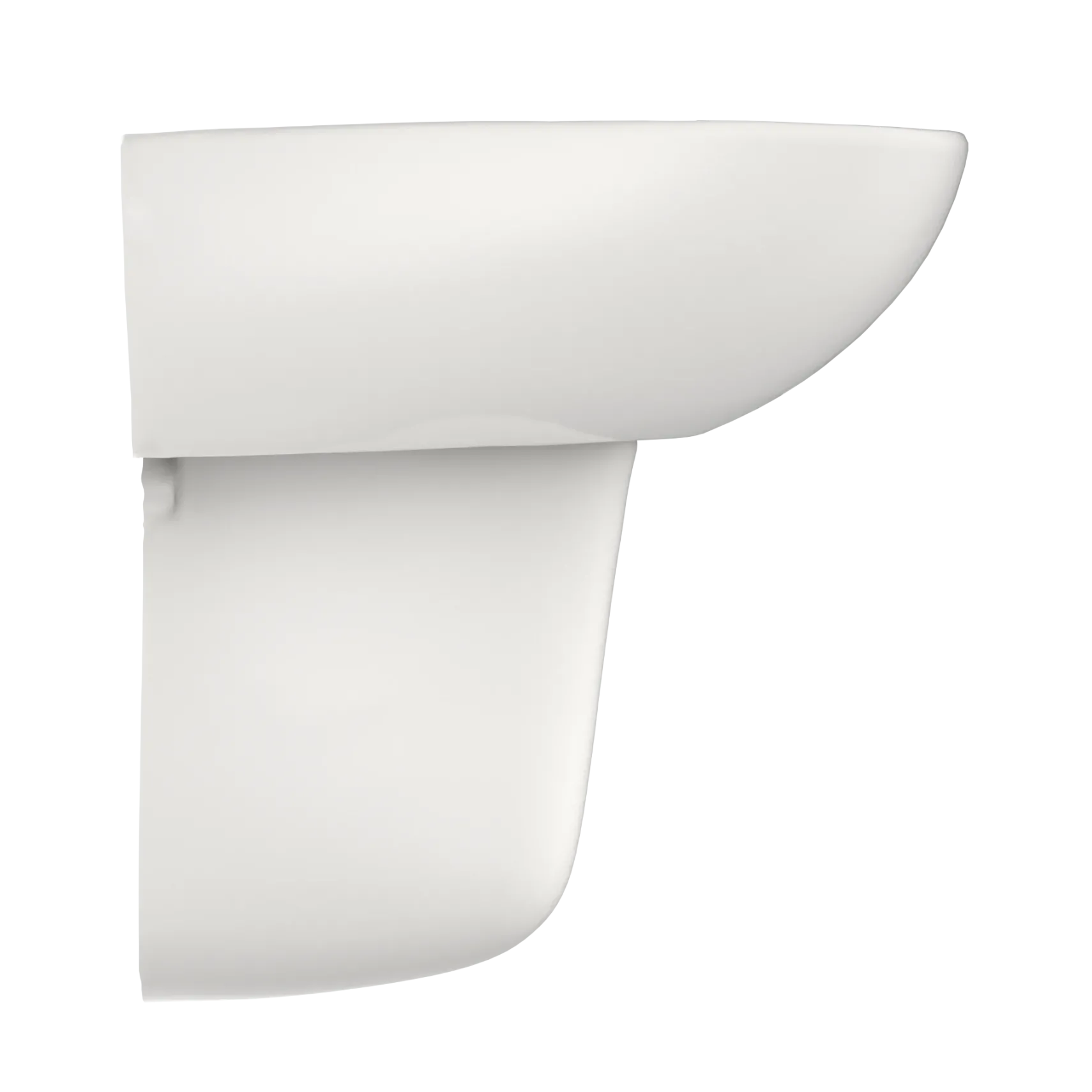 TOTO Supreme Oval Wall-Mount Bathroom Sink with CEFIONTECT and Shroud for 4 Inch Center Faucets, Colonial White, Vitreous China, LHT241.4G#11