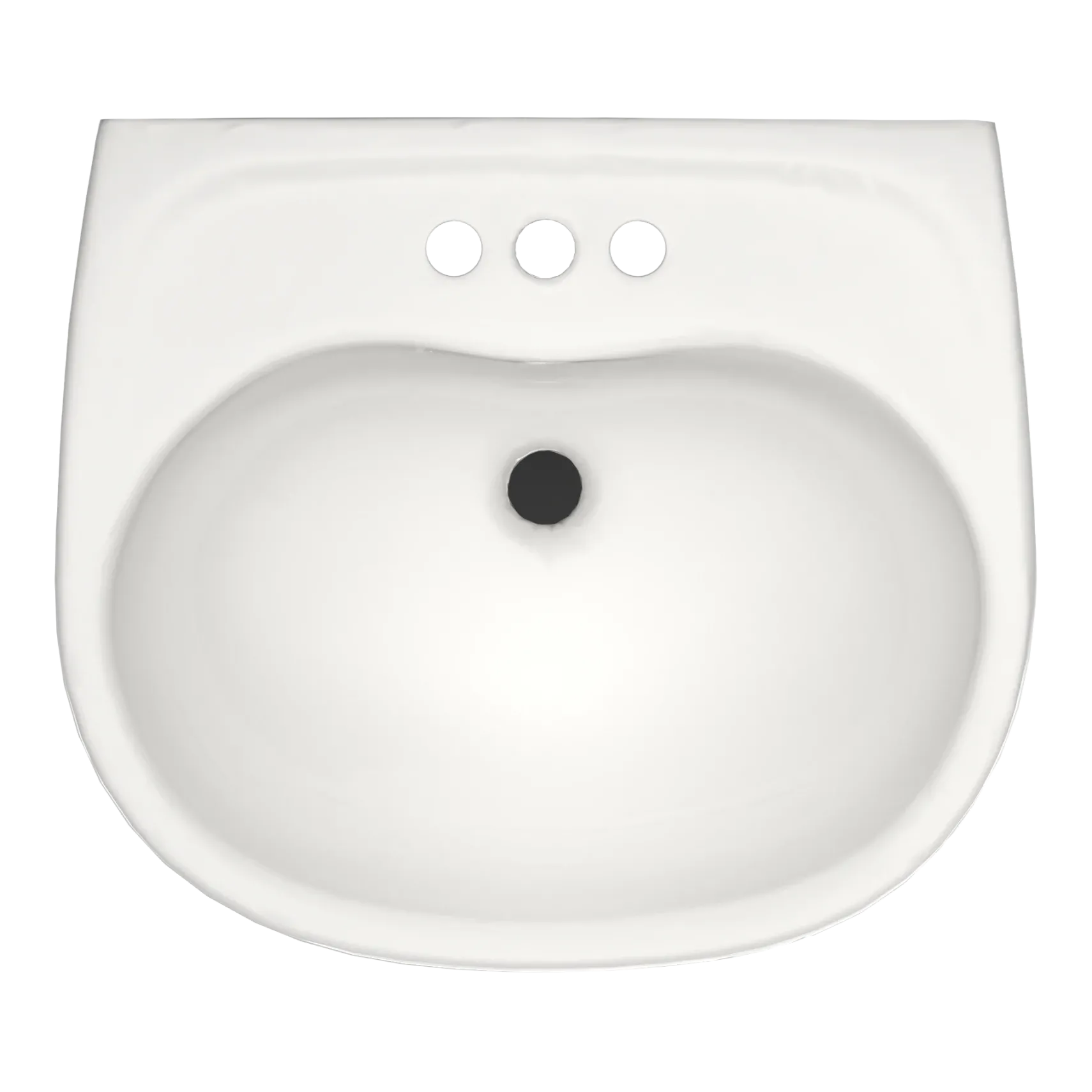 TOTO Supreme Oval Wall-Mount Bathroom Sink with CEFIONTECT and Shroud for 4 Inch Center Faucets, Colonial White, Vitreous China, LHT241.4G#11