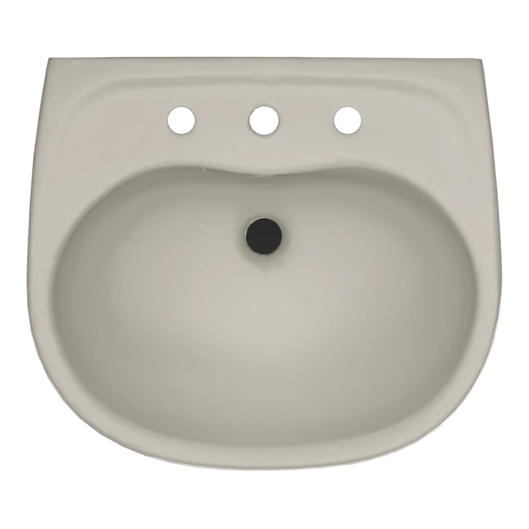 TOTO Supreme Oval Wall-Mount Bathroom Sink with CEFIONTECT and Shroud for 8 Inch Center Faucets, Bone, Vitreous China, LHT241.8G#03