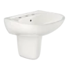 TOTO Supreme Oval Wall-Mount Bathroom Sink with CEFIONTECT and Shroud for 8 Inch Center Faucets, Colonial White, Vitreous China, LHT241.8G#11