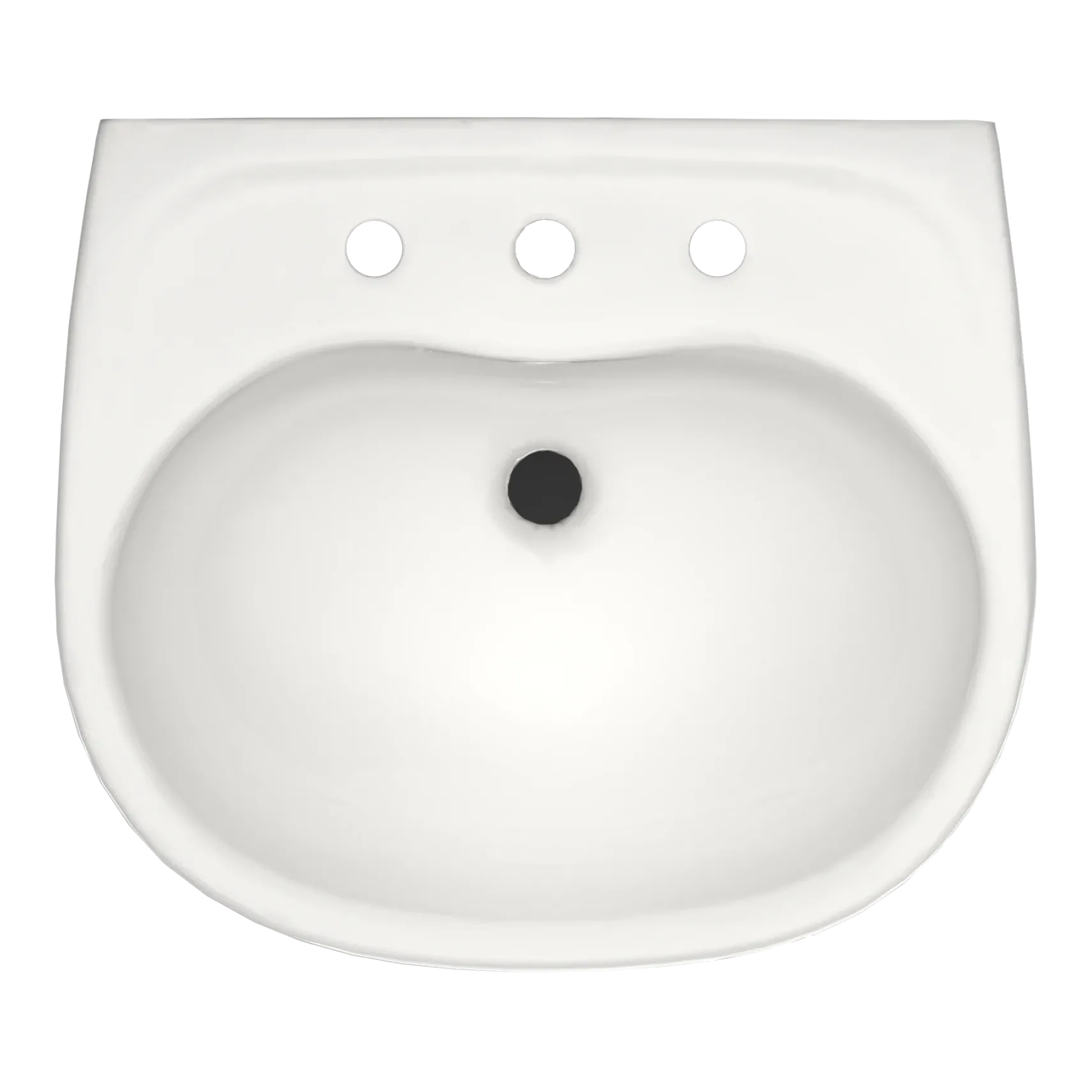 TOTO Supreme Oval Wall-Mount Bathroom Sink with CEFIONTECT and Shroud for 8 Inch Center Faucets, Colonial White, Vitreous China, LHT241.8G#11