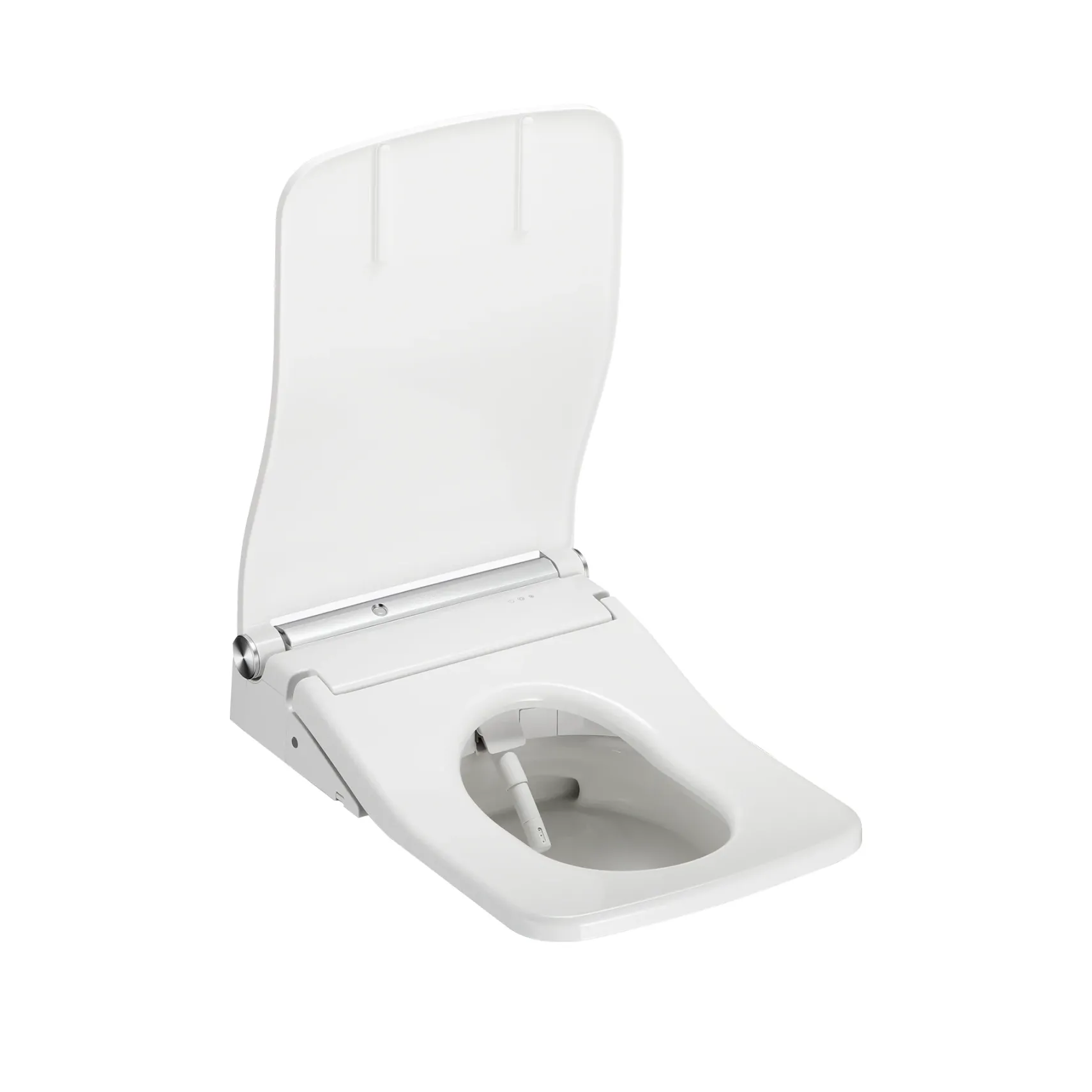 TOTO SW WASHLET+ Ready Square Electronic Bidet Toilet Seat with Auto Flush Ready Cotton White, Plastic, SW4549AT60#01