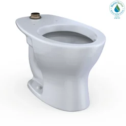 TOTO TORNADO FLUSH Commercial Flushometer Floor-Mounted Universal Height Toilet with CEFIONTECT, ADA Compliant, Elongated, Cotton White, Vitreous China, CT725CUFG#01