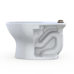 TOTO TORNADO FLUSH Commercial Flushometer Floor-Mounted Universal Height Toilet with CEFIONTECT, ADA Compliant, Elongated, Cotton White, Vitreous China, CT725CUFG#01