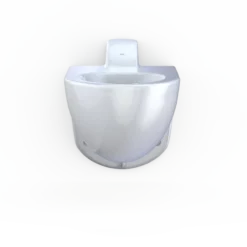 TOTO TORNADO FLUSH Commercial Flushometer Wall-Mounted Toilet, Elongated, Cotton White, Vitreous China, CT728CUV#01