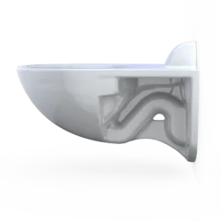 TOTO TORNADO FLUSH Commercial Flushometer Wall-Mounted Toilet, Elongated, Cotton White, Vitreous China, CT728CUV#01
