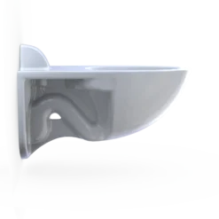 TOTO TORNADO FLUSH Commercial Flushometer Wall-Mounted Toilet, Elongated, Cotton White, Vitreous China, CT728CUV#01