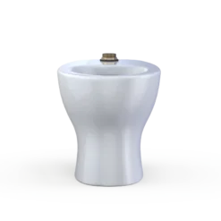 TOTO TORNADO FLUSH Commercial Flushometer Floor-Mounted Universal Height Toilet, ADA Compliant, Elongated, Cotton White, Vitreous China, CT725CUF#01