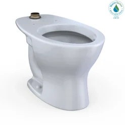 TOTO TORNADO FLUSH Commercial Flushometer Floor-Mounted Toilet with CEFIONTECT, Elongated, Cotton White, Vitreous China, CT725CUG#01