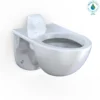 TOTO TORNADO FLUSH Commercial Flushometer Wall-Mounted Toilet with CEFIONTECT, Elongated, Cotton White, Vitreous China, CT728CUVG#01