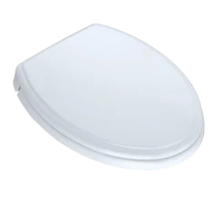 TOTO Traditional SoftClose Non Slamming, Slow Close Elongated Toilet Seat and Lid, Cotton White, Plastic, SS154#01