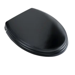 TOTO Traditional SoftClose Non Slamming, Slow Close Elongated Toilet Seat and Lid, Ebony, Plastic, SS154#51
