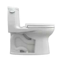 TOTO UltraMax II One-Piece Elongated 1.28 GPF Universal Height Toilet with CEFIONTECT and SS124 SoftClose Seat, WASHLET+ Ready, Colonial White, Vitreous China|Plastic, MS604124CEFG#11