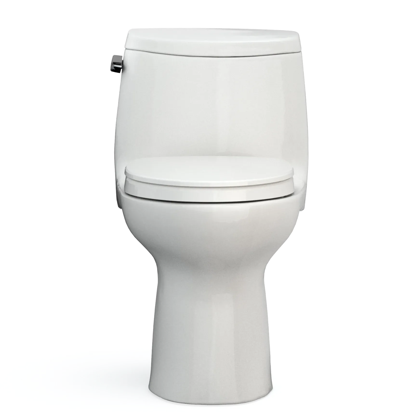 TOTO UltraMax II One-Piece Elongated 1.28 GPF Universal Height Toilet with CEFIONTECT and SS124 SoftClose Seat, WASHLET+ Ready, Colonial White, Vitreous China|Plastic, MS604124CEFG#11