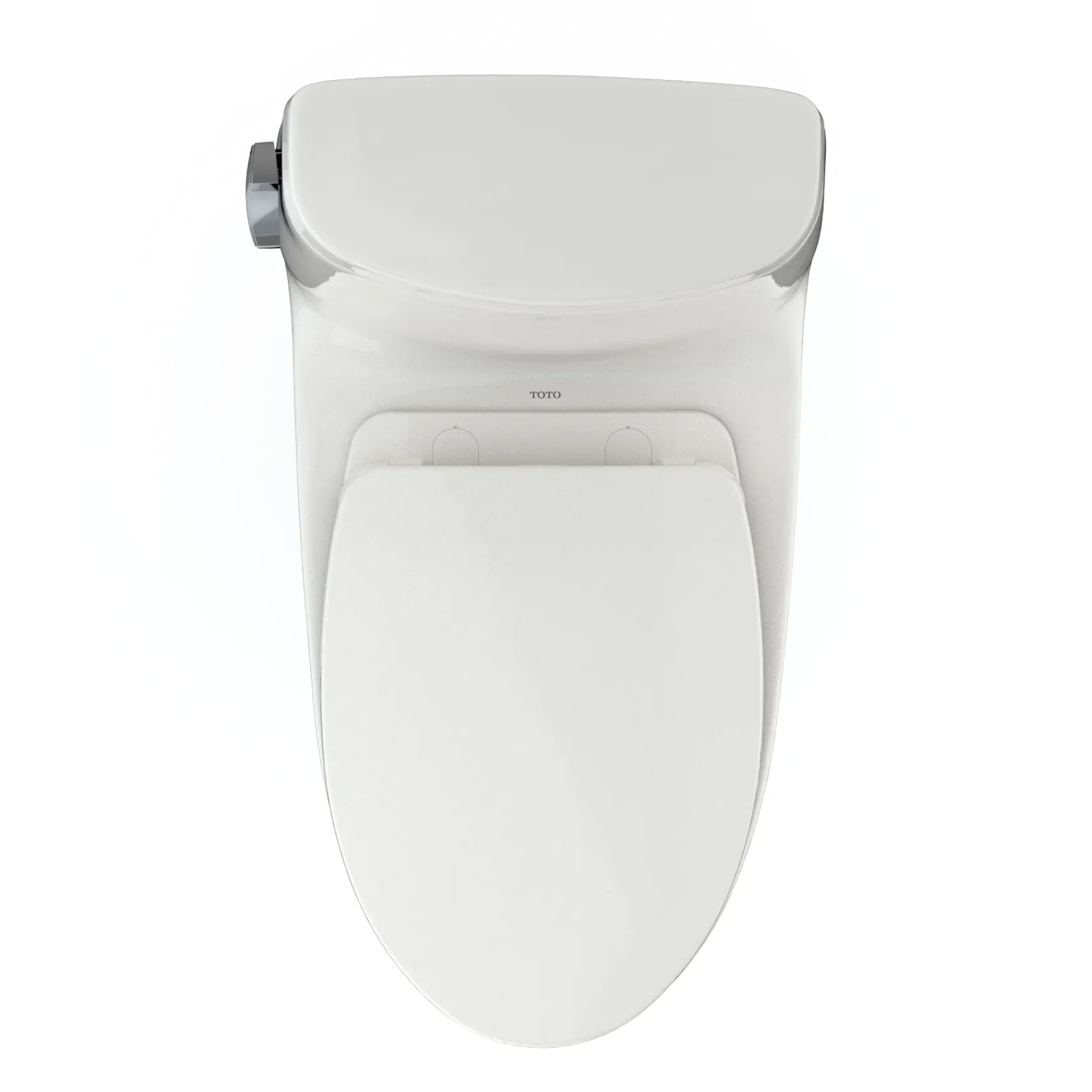 TOTO UltraMax II One-Piece Elongated 1.28 GPF Universal Height Toilet with CEFIONTECT and SS124 SoftClose Seat, WASHLET+ Ready, Colonial White, Vitreous China|Plastic, MS604124CEFG#11