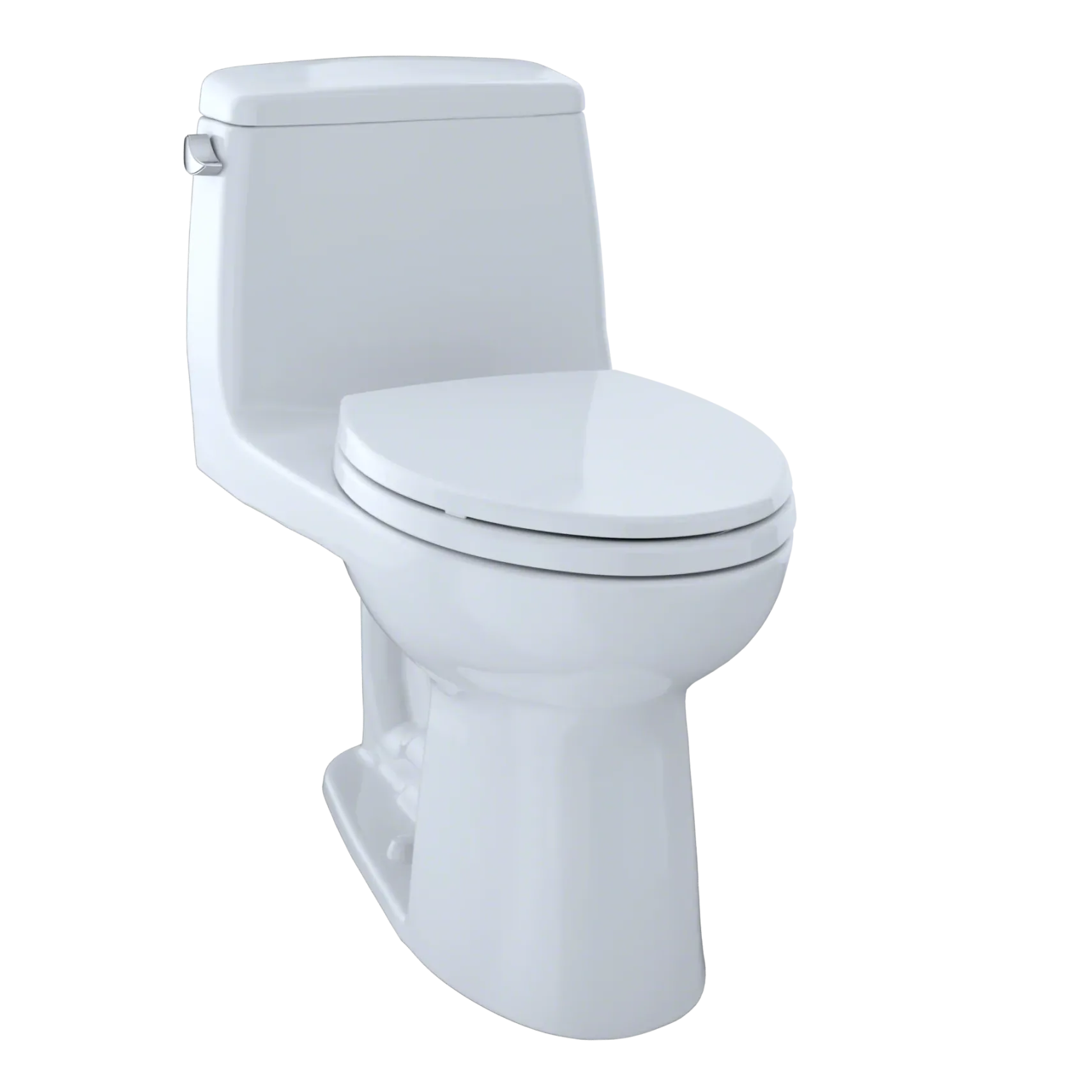 TOTO UltraMax One-Piece Elongated 1.6 GPF Toilet with CEFIONTECT, Cotton White, Vitreous China, MS854114SG#01