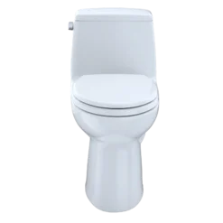 TOTO UltraMax One-Piece Elongated 1.6 GPF Toilet with CEFIONTECT, Cotton White, Vitreous China, MS854114SG#01