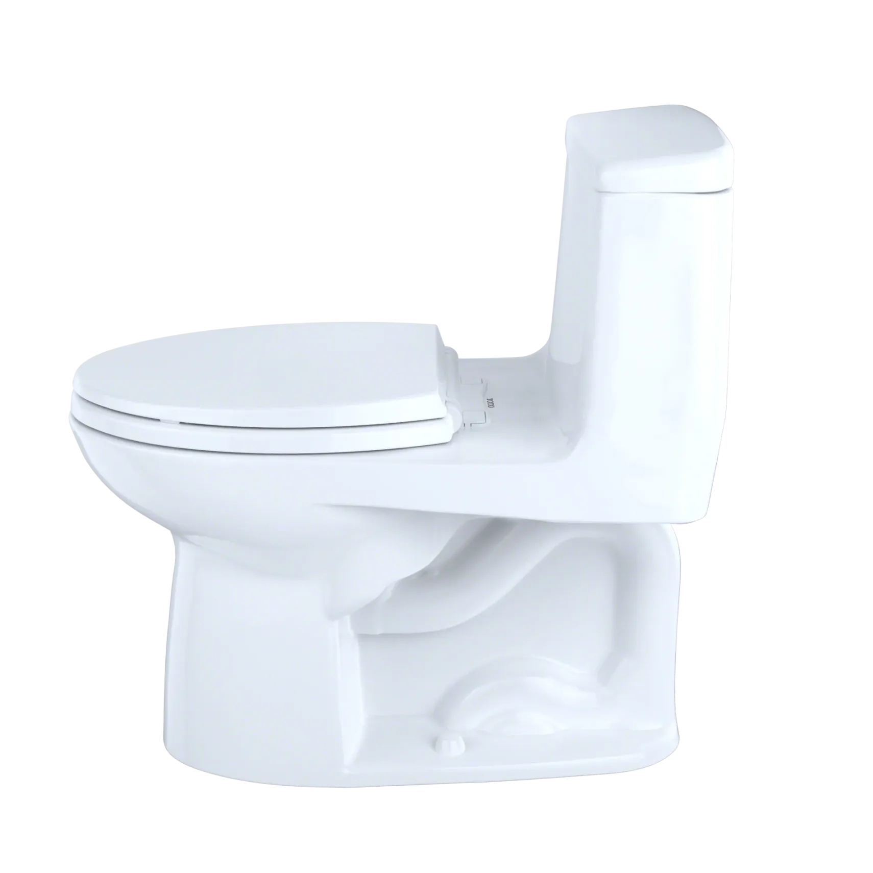 TOTO UltraMax One-Piece Elongated 1.6 GPF Toilet with CEFIONTECT, Cotton White, Vitreous China, MS854114SG#01