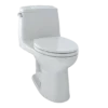TOTO UltraMax One-Piece Elongated 1.6 GPF ADA Compliant Toilet, Colonial White, Vitreous China, MS854114SL#11