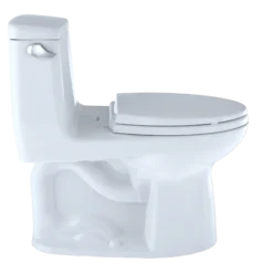 TOTO UltraMax One-Piece Elongated 1.6 GPF ADA Compliant Toilet, Colonial White, Vitreous China, MS854114SL#11