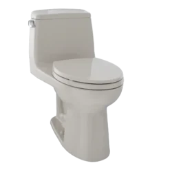 TOTO UltraMax One-Piece Elongated 1.6 GPF ADA Compliant Toilet, Bone, Vitreous China, MS854114SL#03