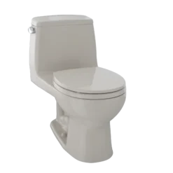 TOTO UltraMax One-Piece Round Bowl 1.6 GPF Toilet, Bone, Vitreous China, MS853113S#03