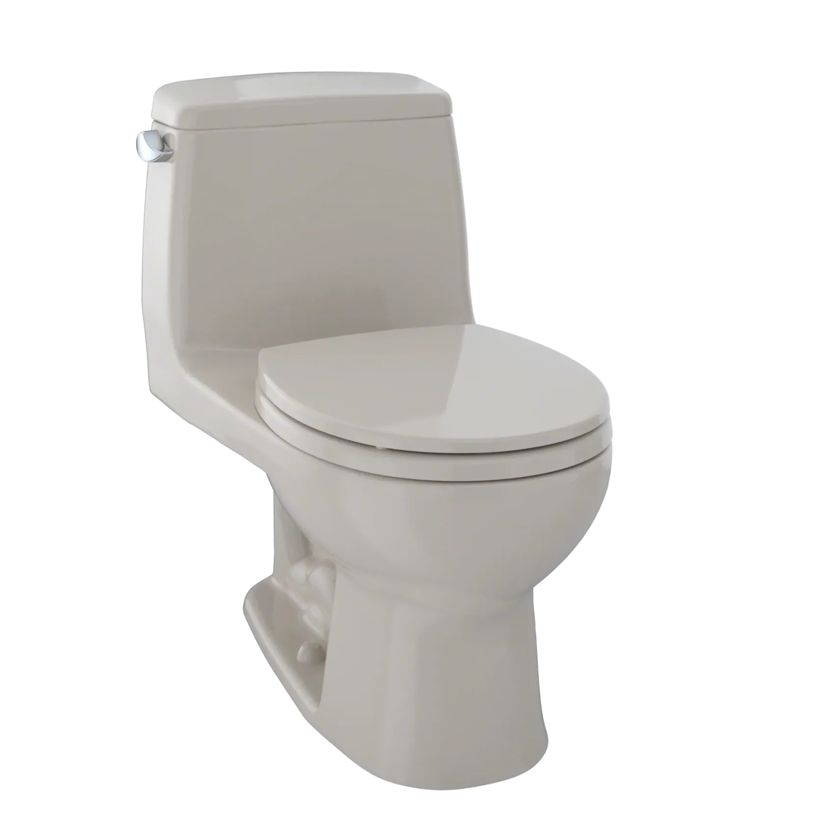 TOTO UltraMax One-Piece Round Bowl 1.6 GPF Toilet, Bone, Vitreous China, MS853113S#03