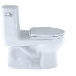 TOTO UltraMax One-Piece Round Bowl 1.6 GPF Toilet, Cotton White, Vitreous China, MS853113S#01