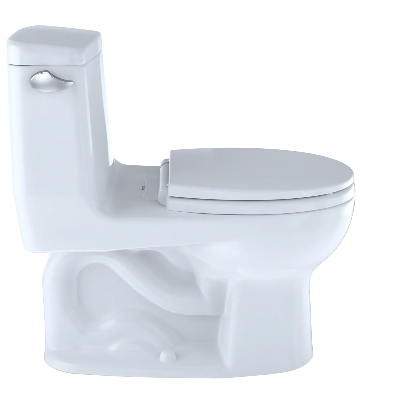 TOTO UltraMax One-Piece Round Bowl 1.6 GPF Toilet, Cotton White, Vitreous China, MS853113S#01