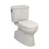 TOTO Vespin II 1G Two-Piece Elongated 1.0 GPF Universal Height Toilet with CEFIONTECT and SS124 SoftClose Seat, WASHLET+ Ready, Sedona Beige, Vitreous China|Plastic, MS474124CUFG#12