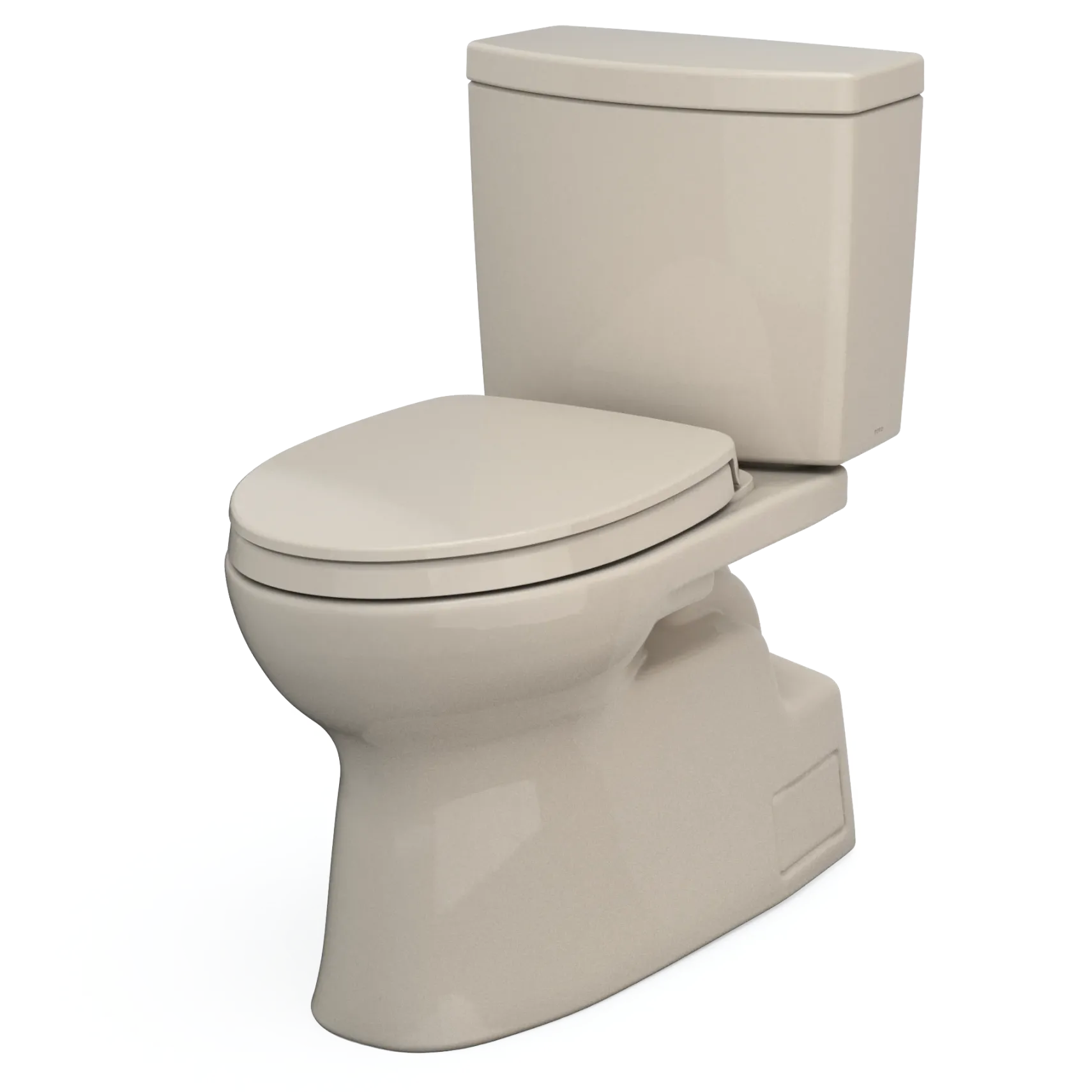 TOTO Vespin II 1G Two-Piece Elongated 1.0 GPF Universal Height Toilet with CEFIONTECT and SS124 SoftClose Seat, WASHLET+ Ready, Bone, Vitreous China|Plastic, MS474124CUFG#03