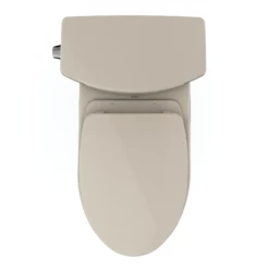 TOTO Vespin II 1G Two-Piece Elongated 1.0 GPF Universal Height Toilet with CEFIONTECT and SS124 SoftClose Seat, WASHLET+ Ready, Bone, Vitreous China|Plastic, MS474124CUFG#03