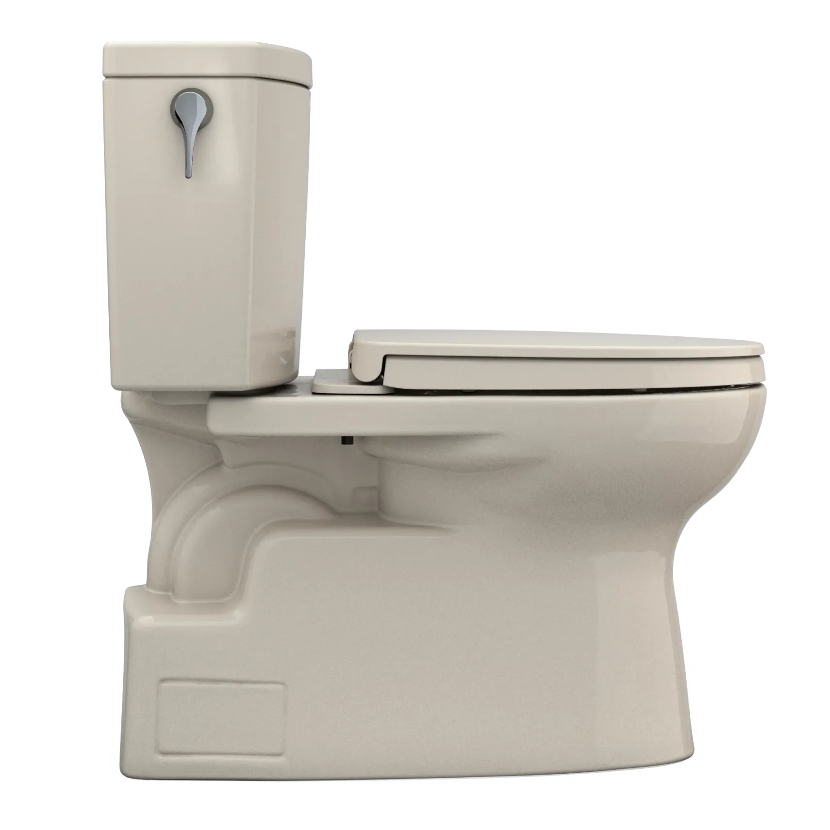 TOTO Vespin II 1G Two-Piece Elongated 1.0 GPF Universal Height Toilet with CEFIONTECT and SS124 SoftClose Seat, WASHLET+ Ready, Bone, Vitreous China|Plastic, MS474124CUFG#03