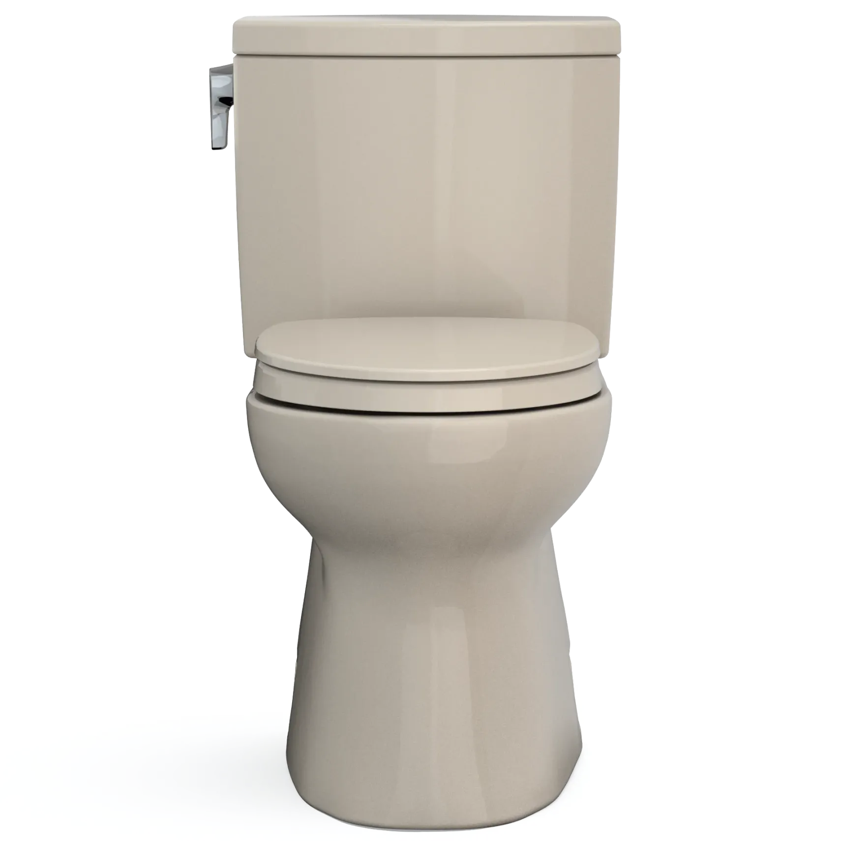 TOTO Vespin II 1G Two-Piece Elongated 1.0 GPF Universal Height Toilet with CEFIONTECT and SS124 SoftClose Seat, WASHLET+ Ready, Bone, Vitreous China|Plastic, MS474124CUFG#03