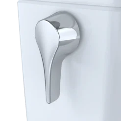 TOTO Vespin II 1G Two-Piece Elongated 1.0 GPF Universal Height Skirted Design Toilet with CEFIONTECT, Cotton White, Vitreous China, CST474CUFG#01