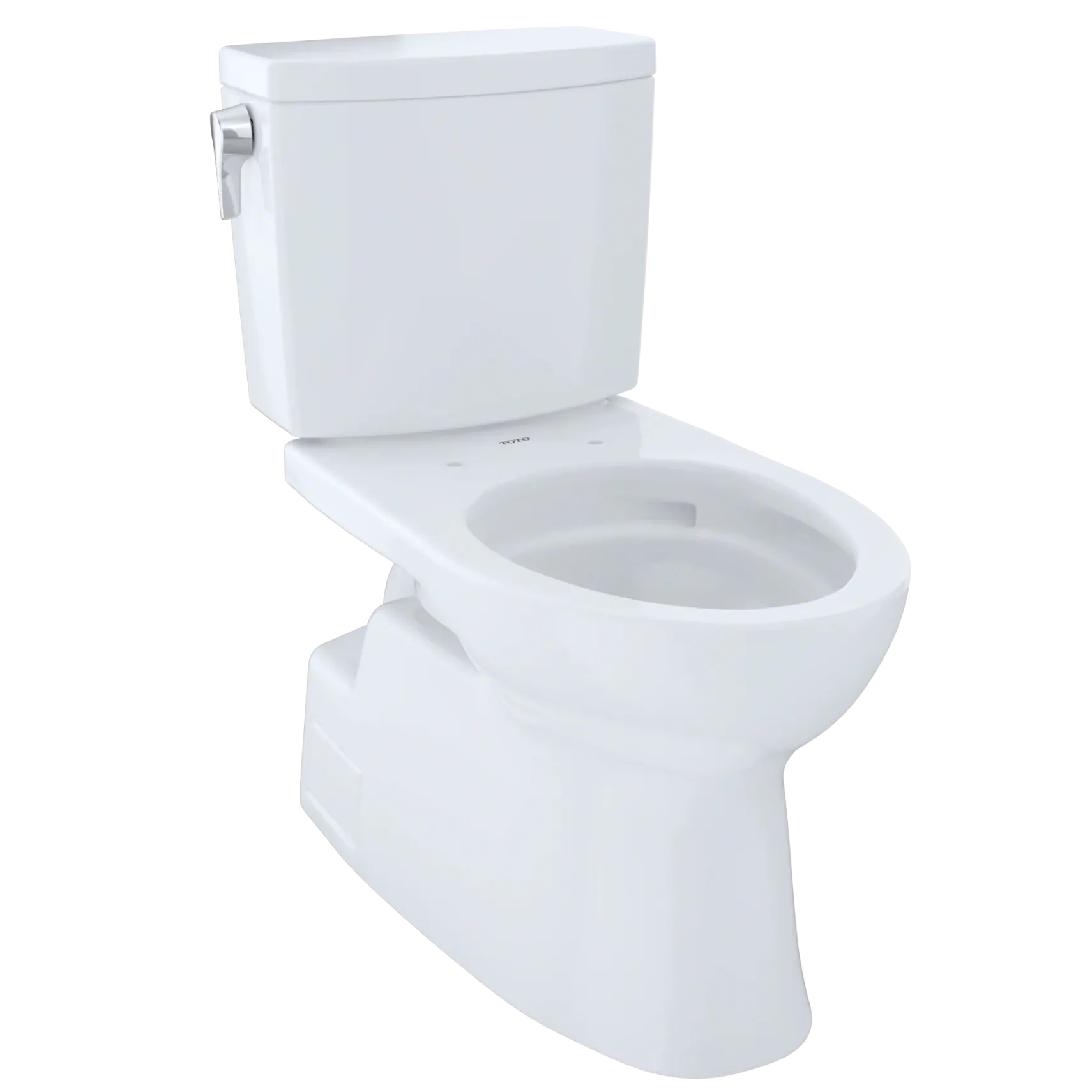 TOTO Vespin II 1G Two-Piece Elongated 1.0 GPF Universal Height Skirted Design Toilet with CEFIONTECT, Cotton White, Vitreous China, CST474CUFG#01