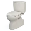 TOTO Vespin II 1G Two-Piece Elongated 1.0 GPF Universal Height Toilet with CEFIONTECT and SS124 SoftClose Seat, WASHLET+ Ready, Colonia White, Vitreous China|Plastic, Colonial White, MS474124CUFG#11