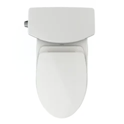 TOTO Vespin II 1G Two-Piece Elongated 1.0 GPF Universal Height Toilet with CEFIONTECT and SS124 SoftClose Seat, WASHLET+ Ready, Colonia White, Vitreous China|Plastic, Colonial White, MS474124CUFG#11