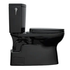 TOTO Vespin II 1G Two-Piece Elongated 1.0 GPF Universal Height Toilet with SS124 SoftClose Seat, WASHLET+ Ready, Ebony, Vitreous China|Plastic, MS474124CUF#51